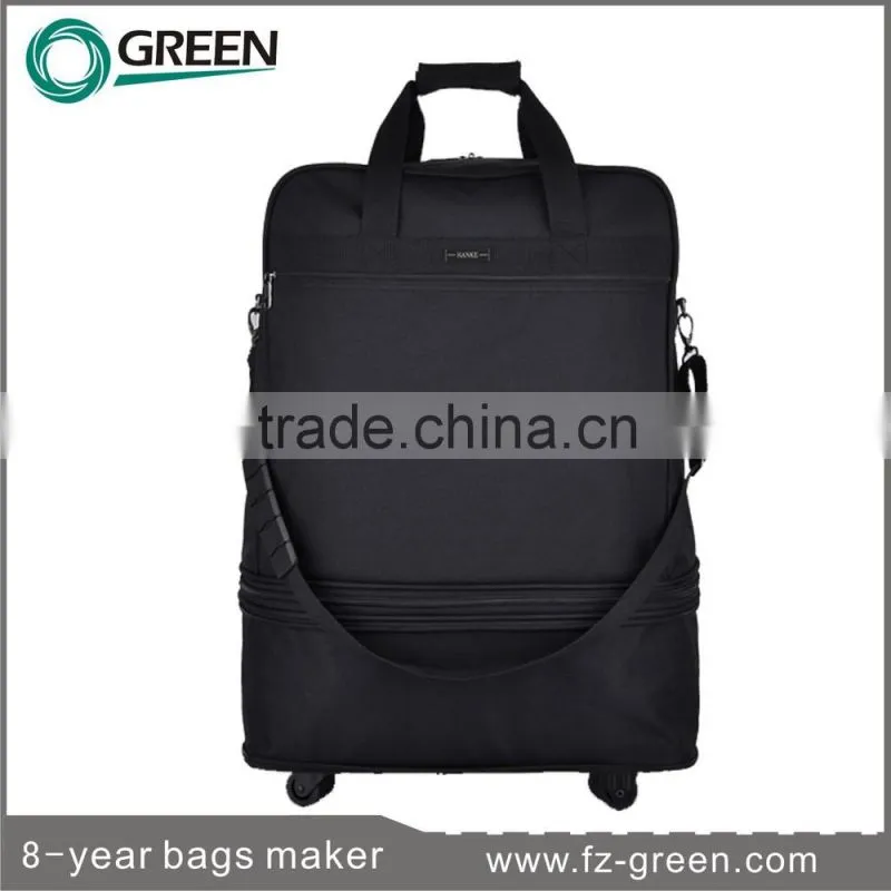 Best Type 2015 Foldable Trolley Nylon Travel Bag