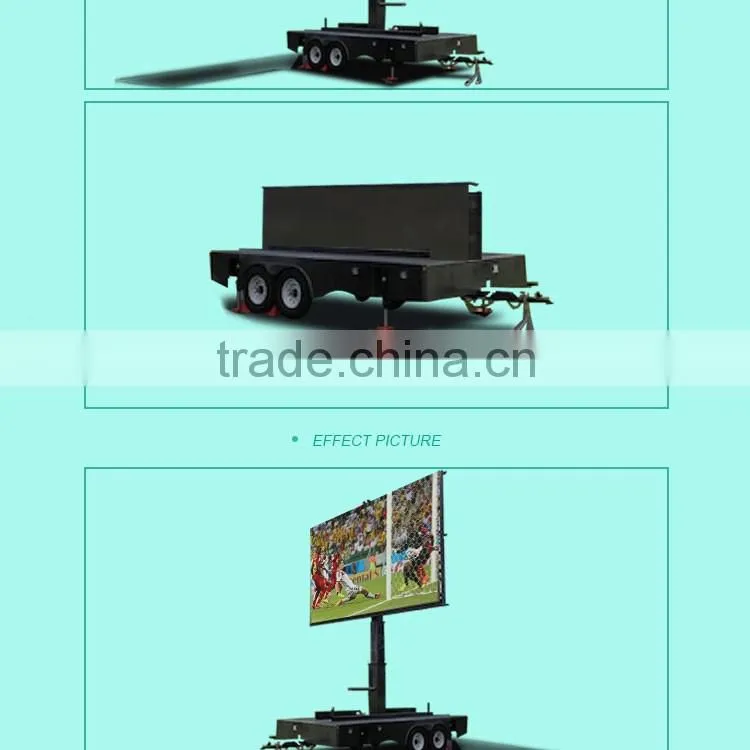 2016 Cheap custom outdoor mobile trailer led sign