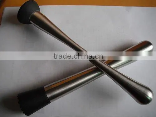 stainless steel ice muddler, bar ice muddler