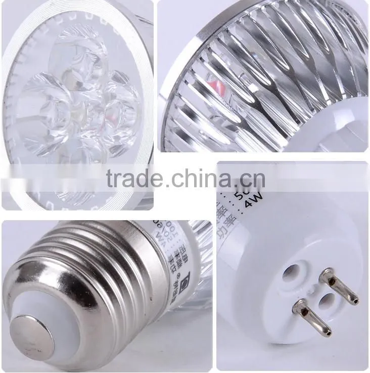 mr16 4w AC85-265v cob led spot light silver shell