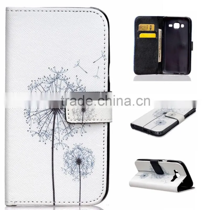 Fashion Lovely Color Printing Leather Wallet Case Cover For Samsung Galaxy J5