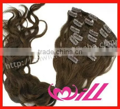 Mixed Color Brazilian Remy Hair 120g Clip In Hair Extensions For Black Women Remy Hair Extensions No Sheding