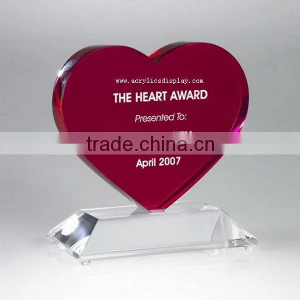 Top grade promotional acrylic awards lighted