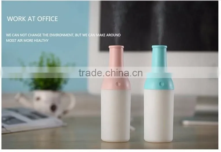 China manufacturer 180ml portable USB air purifier / air humidifier with nightlight