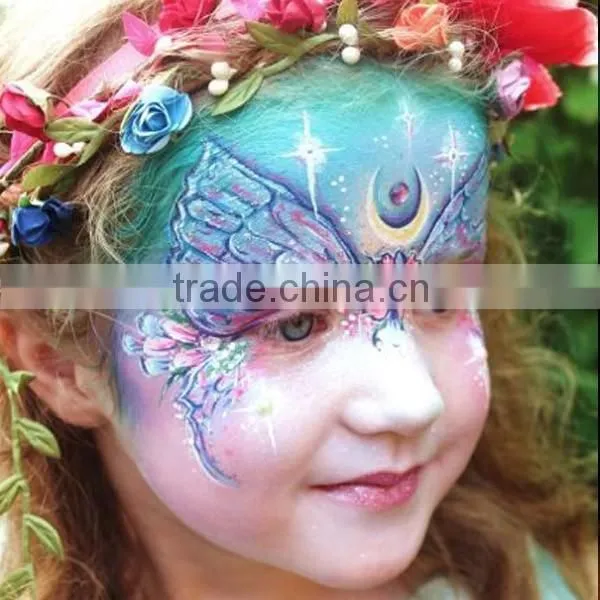 Custom princess makeup face mask stickers full face tattoo sticker makeup face painting factory