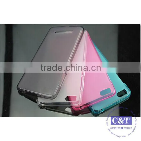 C&T Crystal Clear Transparent Flexible Soft Gel Tpu Case Cover For Xiaomi Mi 4i, For xiaomi mi4i
