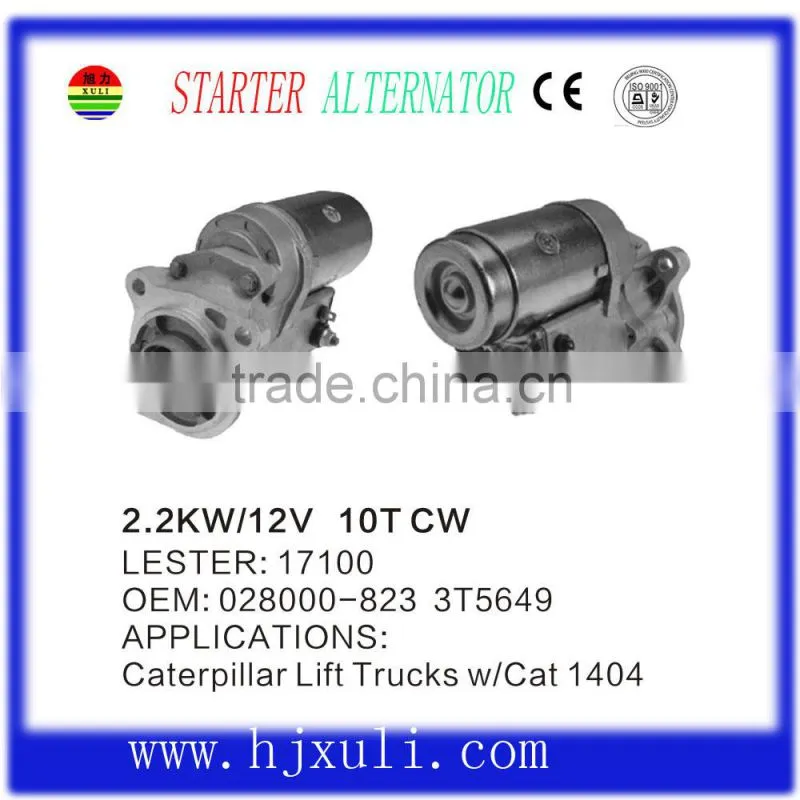 12v car starter motor and rebuilt starter
