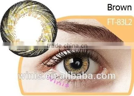 wholesale Korea 17mm big eyes colored contacts 3 tone KFDA approved color contact lens