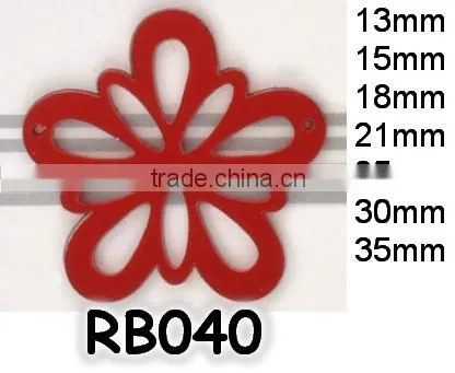 Custom Flower Desgin Garment Accessories Red Acrylic Mirror