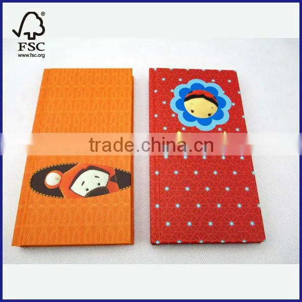 2 subject hardcover notebook/diary carton