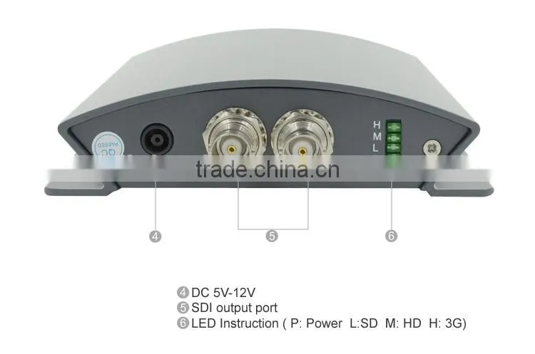 LINK-MI LM-PYS01 YPbPr And Analog Audio Input HD/3G SDI Output Analog to Digital Video Converter