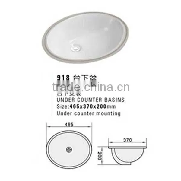 Round Circular Ceramic Under Counter Wash Basin