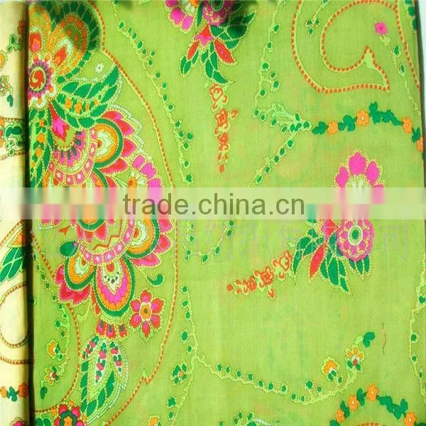 Reactive printed 100 cotton poplin fabric construction