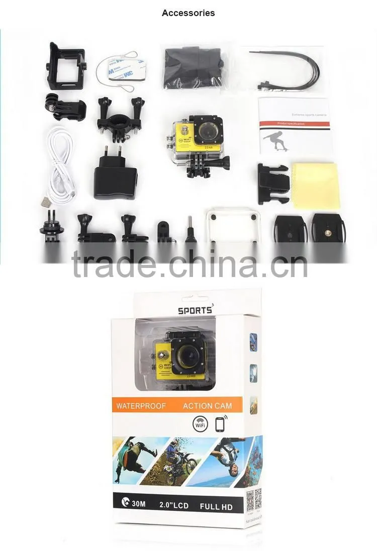 Wholesales 2.0inch wifi full hd 1080p action camera sj7000 sport camera