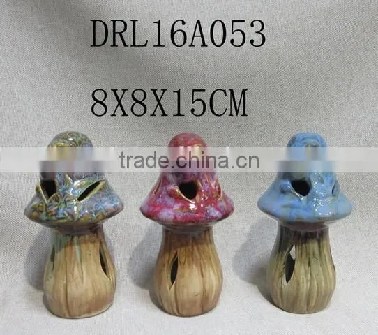 decorative Garden painted Ceramic hanging bird house