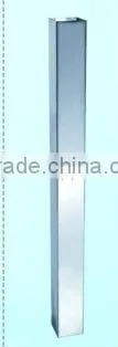 square chrome or stainless steel table base
