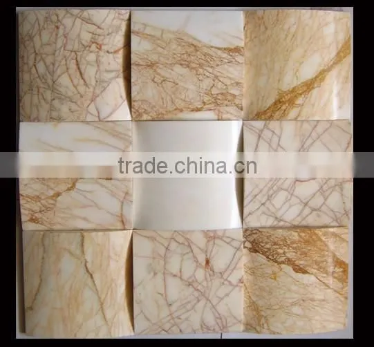Mixed types gold mosaic tiles