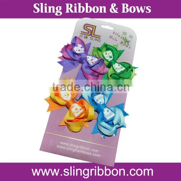 Fashion Ribbon Hair Clips For Kid Wholesale