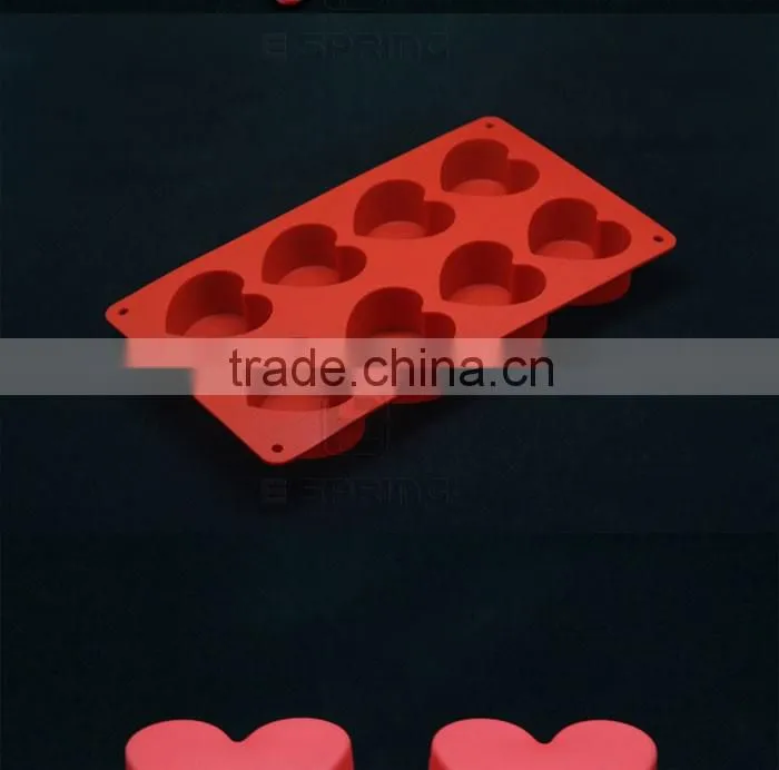 8 Cavity Silicone DIY Molds for Handmade Soap Cake Pudding