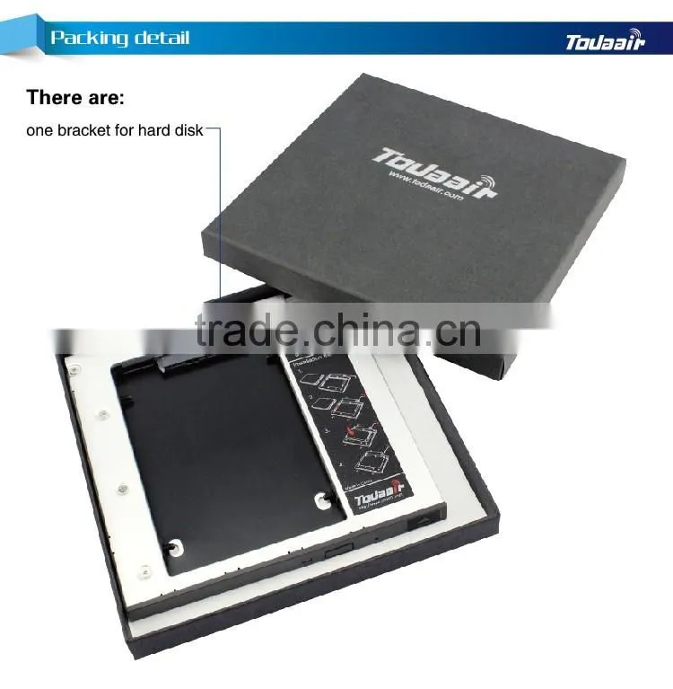 wholesale alibaba Universal laptop HDD Hard Drive Caddy SATA 9.5mm with screwdriver