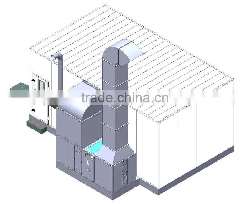 JF good spray booth middle price high effeciency offer clean cabin purified air health body painting room for sale