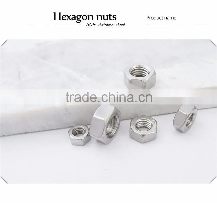 304stainless steel hexagon weld nuts