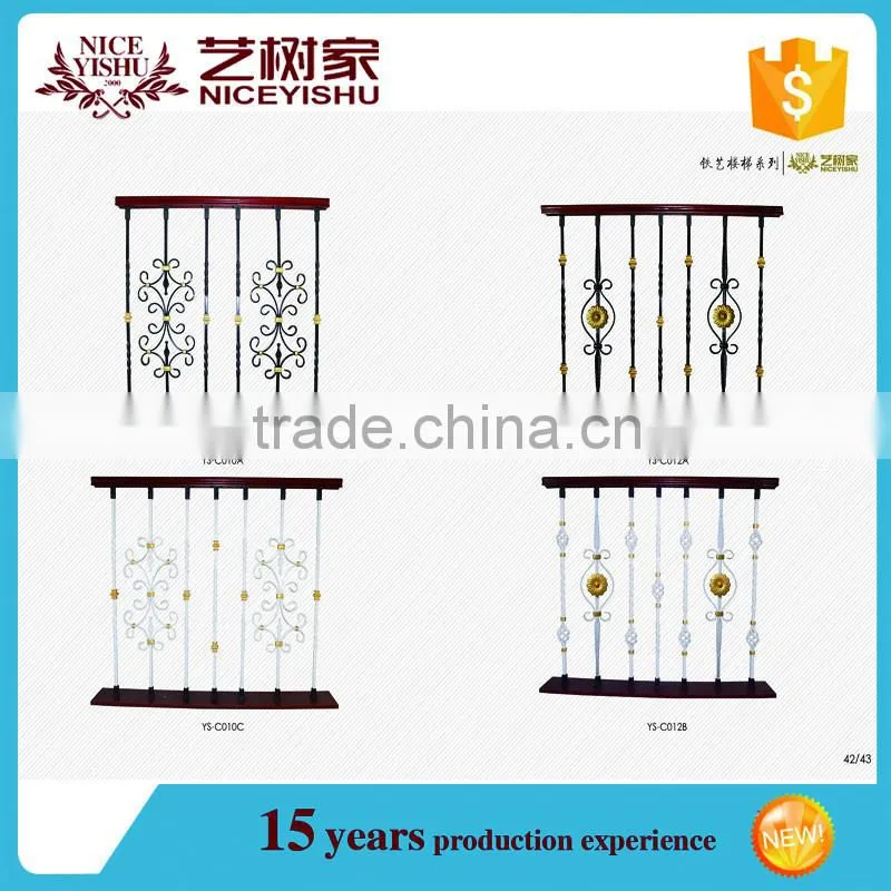 Alibaba wholesale outdoor wrought iron stair railing, balustrade, iron baluster with good price