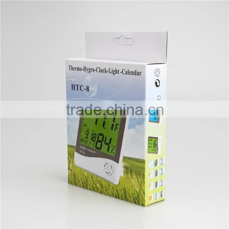 3 in 1 Digital LCD Screen backlight Thermometer Humidity meter