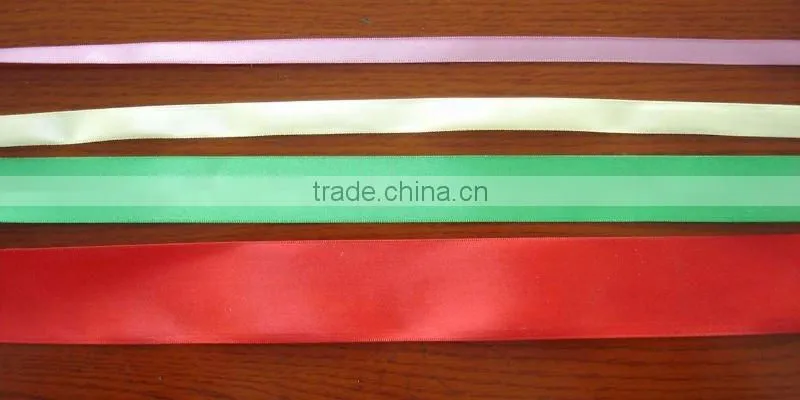 100%polyester satin slitted edge ribbon