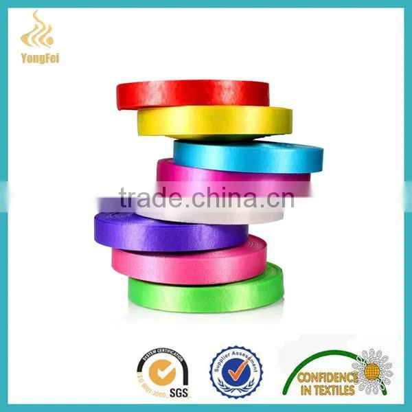 Satin woven edged ribbon