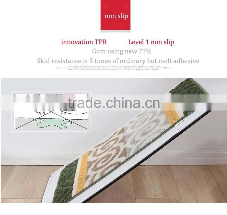 DADA Modern style design mircofiber no hair removal bathroom rug anti slip mat