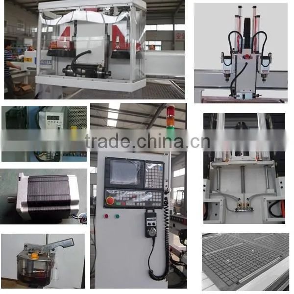 Three Head Woodworking ATC CNC Router CC-M1325AC3/Door Woodworking CNC Router/ Wood Furniture Making CNC Router
