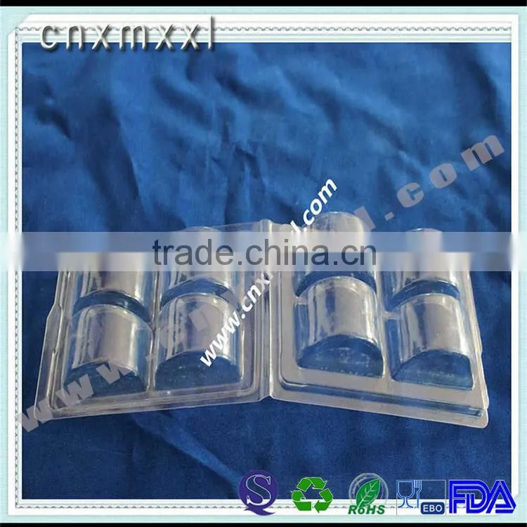 4 pcs macarons clamshell packaging tray display wholeselling blister plastic tray