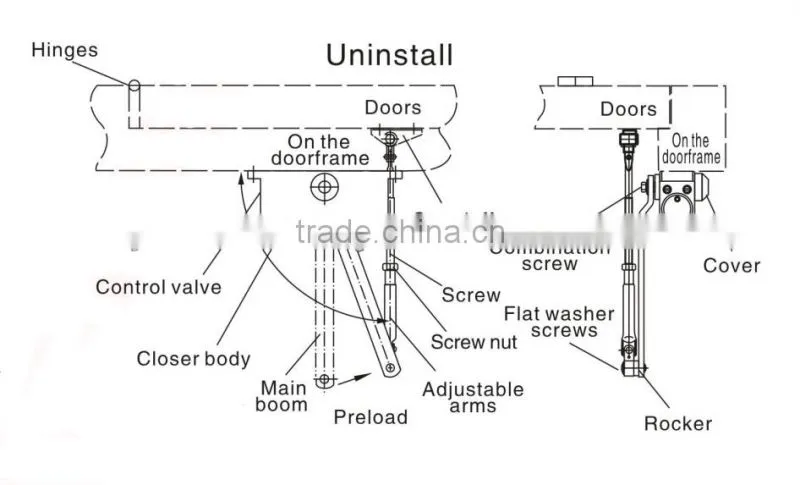 magnet door closer precise oil seal to prevent oil leakage JM-DC03