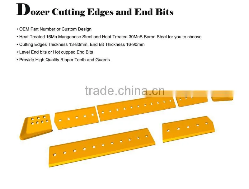 grader blades and end bits parts for motorgrader machine