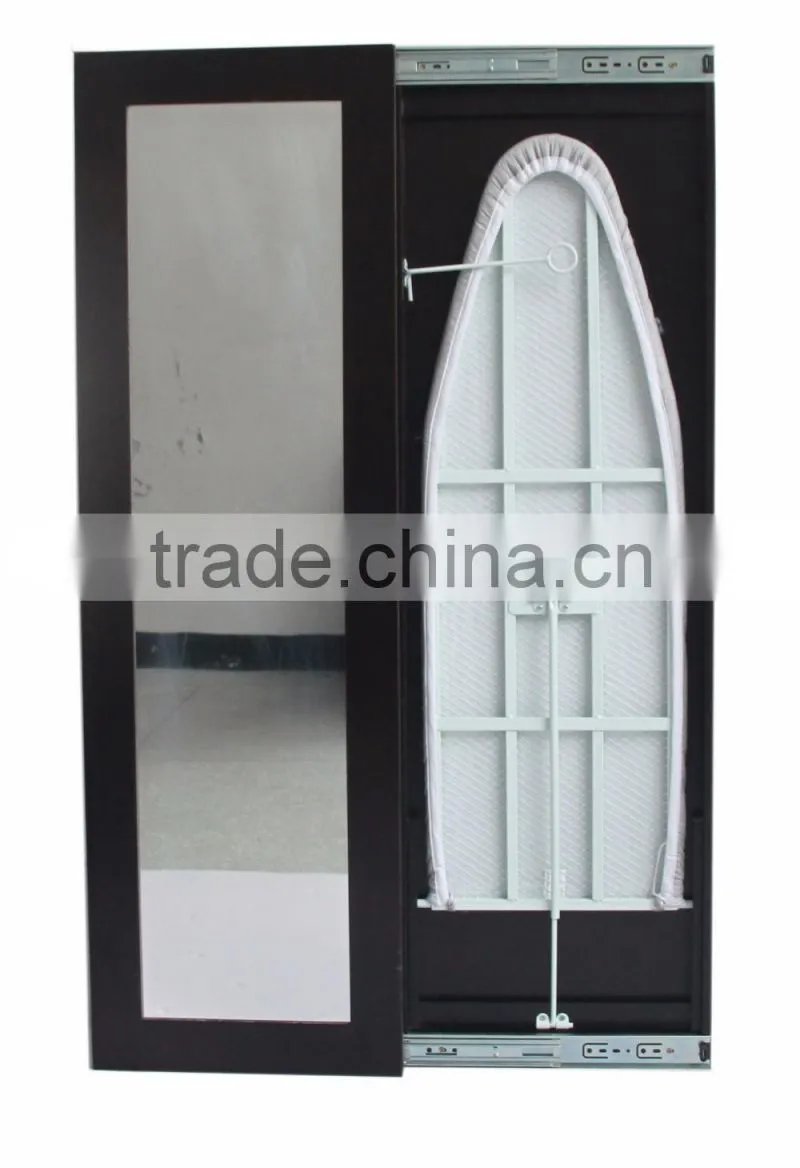 2016 hot sale GZ-2 foldable iron board with mirror wall mounted iron board