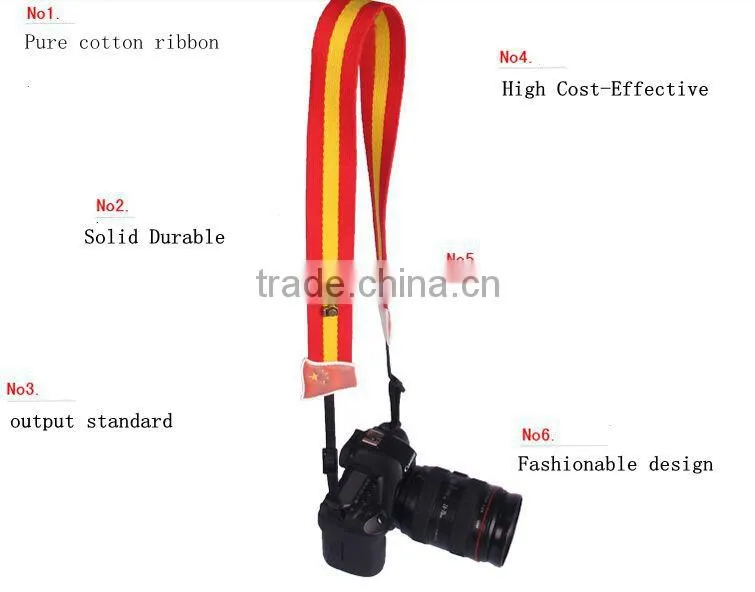 Cheapest straps LYNCA LK series manufacturer camera strap Spain national flag camera strap