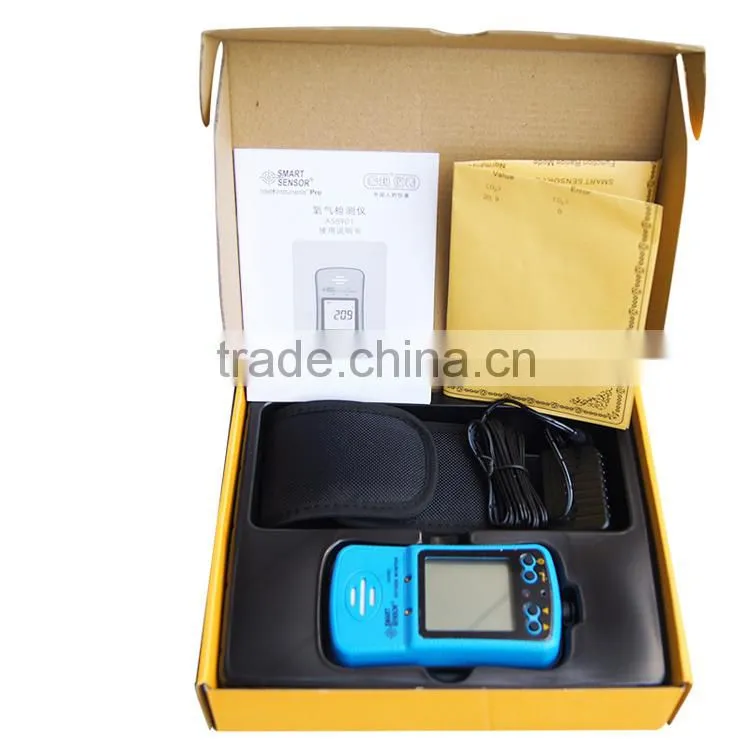 Gas Detector Portable AS9801 Oxygen Monitor O2 Analyzer With Alarm
