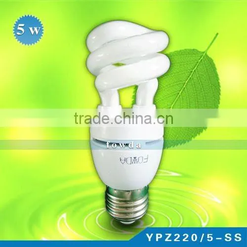 cheap half sprial energy saving lighting 5w