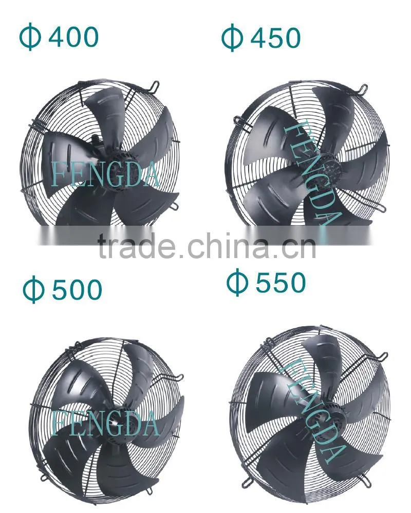 350 mm electric fan motor construction for heat pump