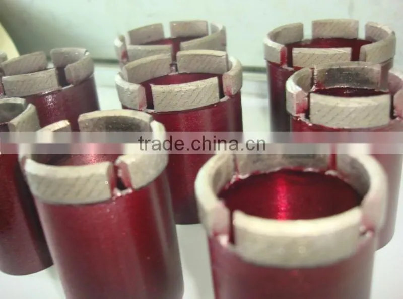 Dry Granite Silver Brazed Diamond Core Drill Bits with Side Protection