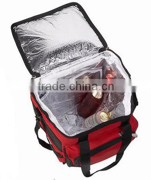 Outdoor family size picnic trolley cooler bag