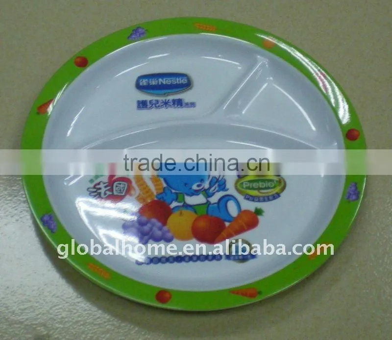 Kids Melamine Division Plate