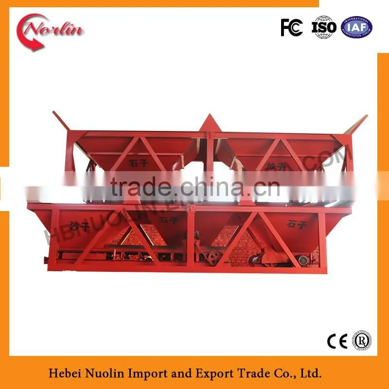CE ISO mobile stationary concrete batching plant cememt mixing machine with capacity PLD400 Batching machine
