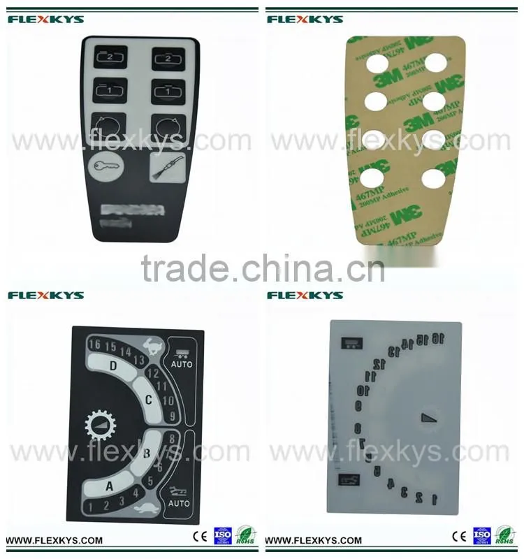 High Quality Custom Prototype Graphic Overlay for Industrial Controller Membrane Panel