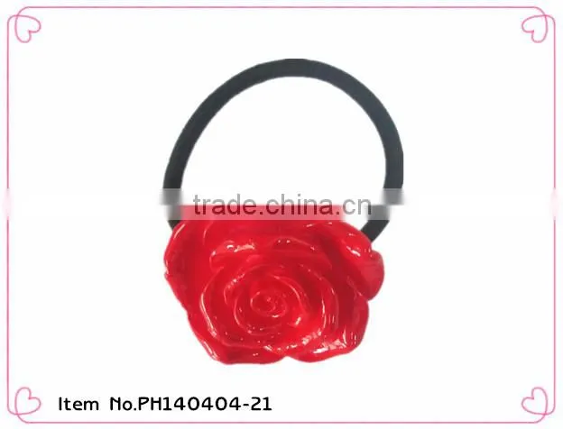 2014 new pattern elastic telephone line hair ties for kids