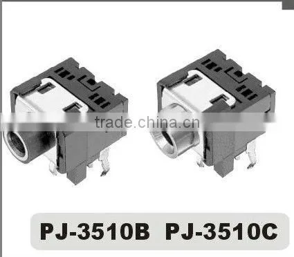 3.5mm mono phone jack PJ-3510B PJ-3510C,female stereo phone jack