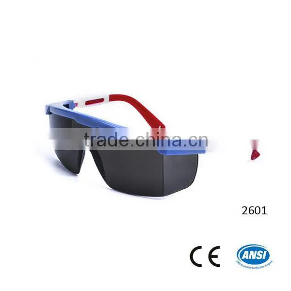 Black lens safety goggles for gas cutting