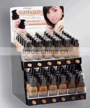 Acrylic makeup display rack