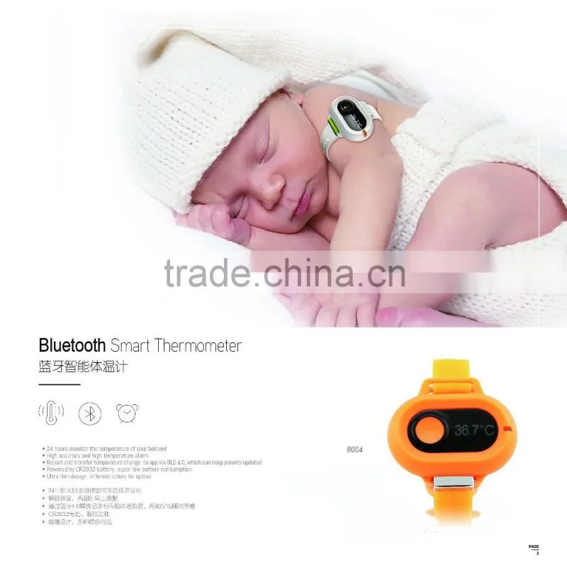 2017 Bluetooth wristband thermometer for baby from J-style